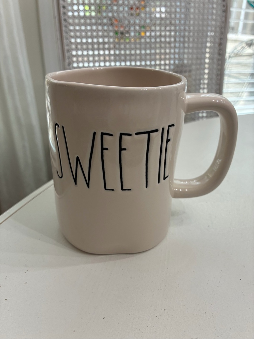 Rae Dunn 'SWEETIE' Ceramic Mug in Light Beige